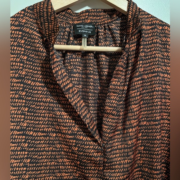 David Lerner x Evereve Mandarin Collar Bombay Stripes Blouse - Picture 6 of 14